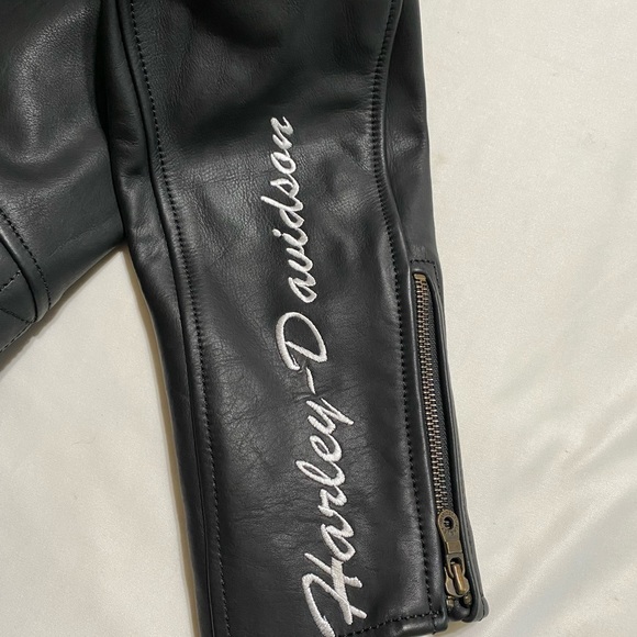 Harley-Davidson 100% Leather Miss Enthusiast H-D Triple Vent Racing-style Jacket - Picture 7 of 9